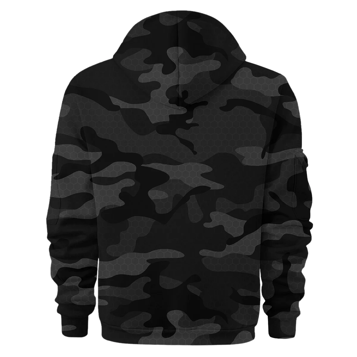 Varus Drums Exclusive Logo - Personalized Hoodie Half Zipper QTDR210425A3VRS - Black