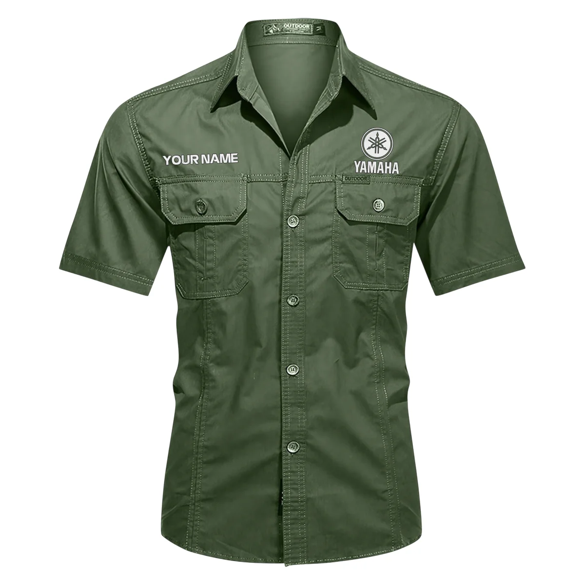 Yamaha Drums Drums Exclusive Logo - Personalized Casual Shirt QTDR240425A1YAM - Green